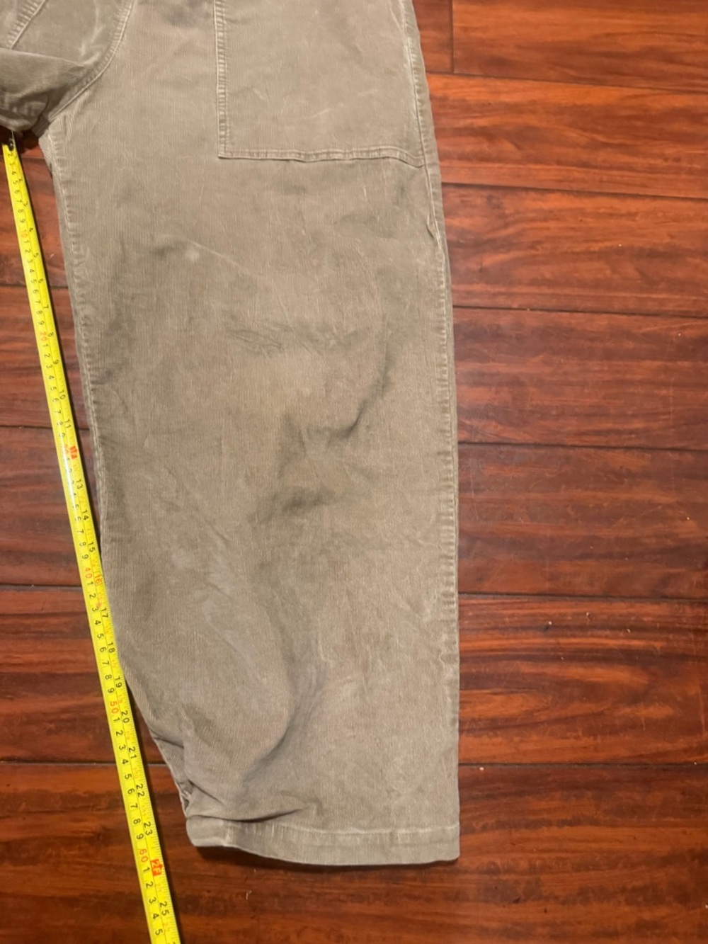 Pietsie Elastic-Waist Corduroy Capris in Taupe - Picture 4 of 9